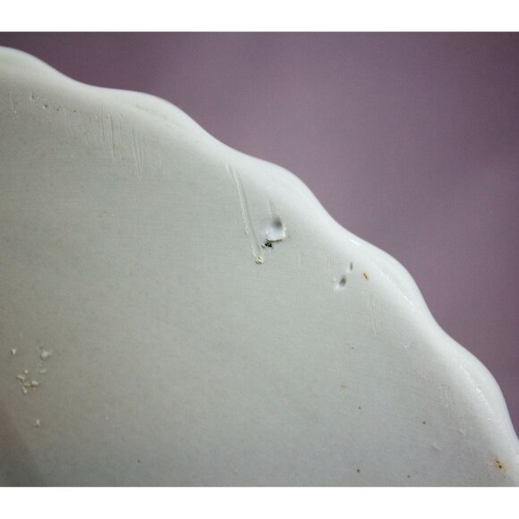 Vintage Christine Holm Fluted Edge Quiche Tart Pie Dish Pink Rose Pattern 9.5" - Picture 8 of 11